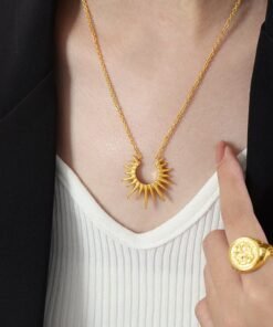 Cool Style Unique Geometric Light-emitting Pendant Necklace