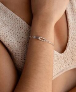 Copper Inlaid Zircon Infinite Symbol Bracelet For Women