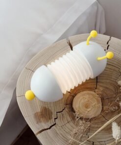 Creative Caterpillar Night Light Bedside Lamp LED USB Charging Wall Lamp with Magnet Extendable Soft Bedroom Light