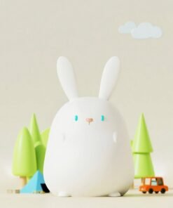 Creative Home Decoration Bunny Shape Silicone Night Light
