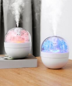 Creative Sweetheart Rabbit DIY Humidifier USB Mini Home Air Purifier Air Mini Cool Mist Preserved Flower Humidifier Preserved Flowers