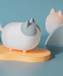 Cute Cat Silicone Bedroom Bedside Lamp