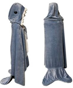 Cute Shark Sleeping Bag Shawl Cape Home