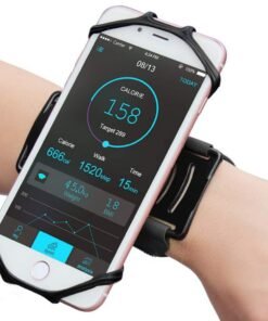 Detachable Mobile Phone Holder 360-degree Rotating Movement Arm Strap