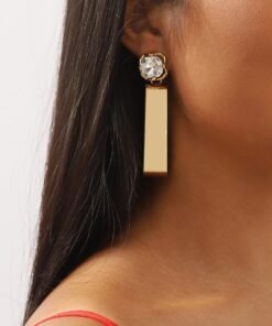 Diamond Rectangular Earrings