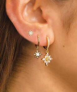 Diamond SUNFLOWER Earrings Fashion Exquisite Women
