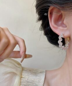 Diamond Super Shiny Crystal Earrings Fashion Women