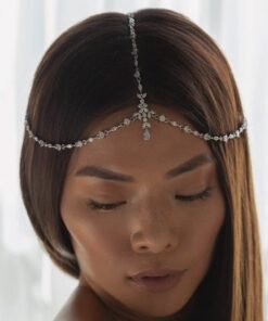 Dignified Rhinestone Hair Chain European And American Fashion All-match Multi-layer