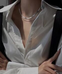 Double-layer Women's Ins Hip Hop Cold Style Clavicle Chain