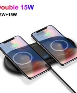 Dual 15W 2-In-1 Wireless Charger