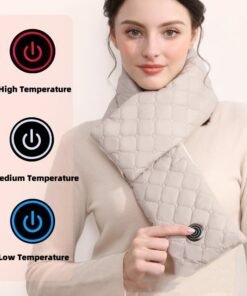 Electric Heating Scarf 3 Gear Heating Pads Outdoor Warm Heated Scarf USB Heater Thermal Shawl Neck Brace Warm Bib For Women Men