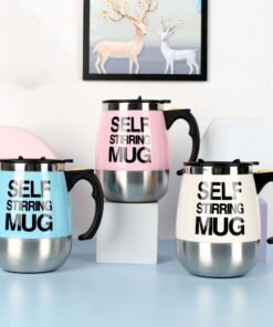 Electric Self Stirring Coffee Mug Cup Stainless Steel Automatic Self Mixing & Spinning Home Office Travel Mixer Milk Whisk Cup