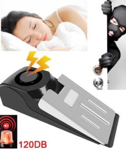 Electronic Burglar Alarm Intelligent Home Security Wedge Door Stop Alarm System Device Hotel Intruder Alert Detection