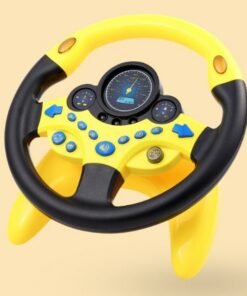 Eletric Simulation Steering Wheel Toy with Light Sound Kids Early Education Toy