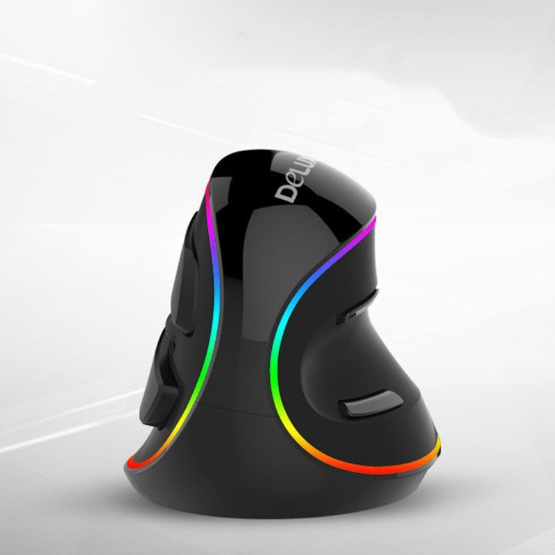 Ergonomics Vertical Gaming Mouse 6 Buttons Wired Wireless Right Hand Mice for PC Laptop Computer - الصورة 5