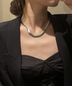 European And American Ins Fashionable Retro Simple High-grade Titanium Steel Necklace