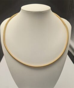 European And American Khaki Necklace Snake Bone Pattern Can Be Opened