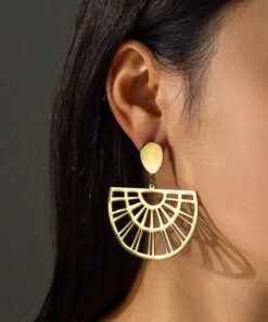 Eye-catching Hollow Eardrops Niche Design Women's