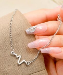 Guoxiu New Ins Simple ECG Lightning Bracelet