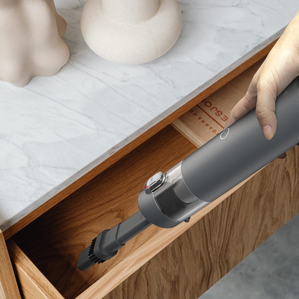 Handheld Vacuum & Air Duster & 3 In 1,Brigii Crevice Vacuum,Cordless Mini Vacuum,3 Kinds Of Crevice Nozzles,Lightweight 1lbs,USB Rechargeable-M1 - الصورة 2
