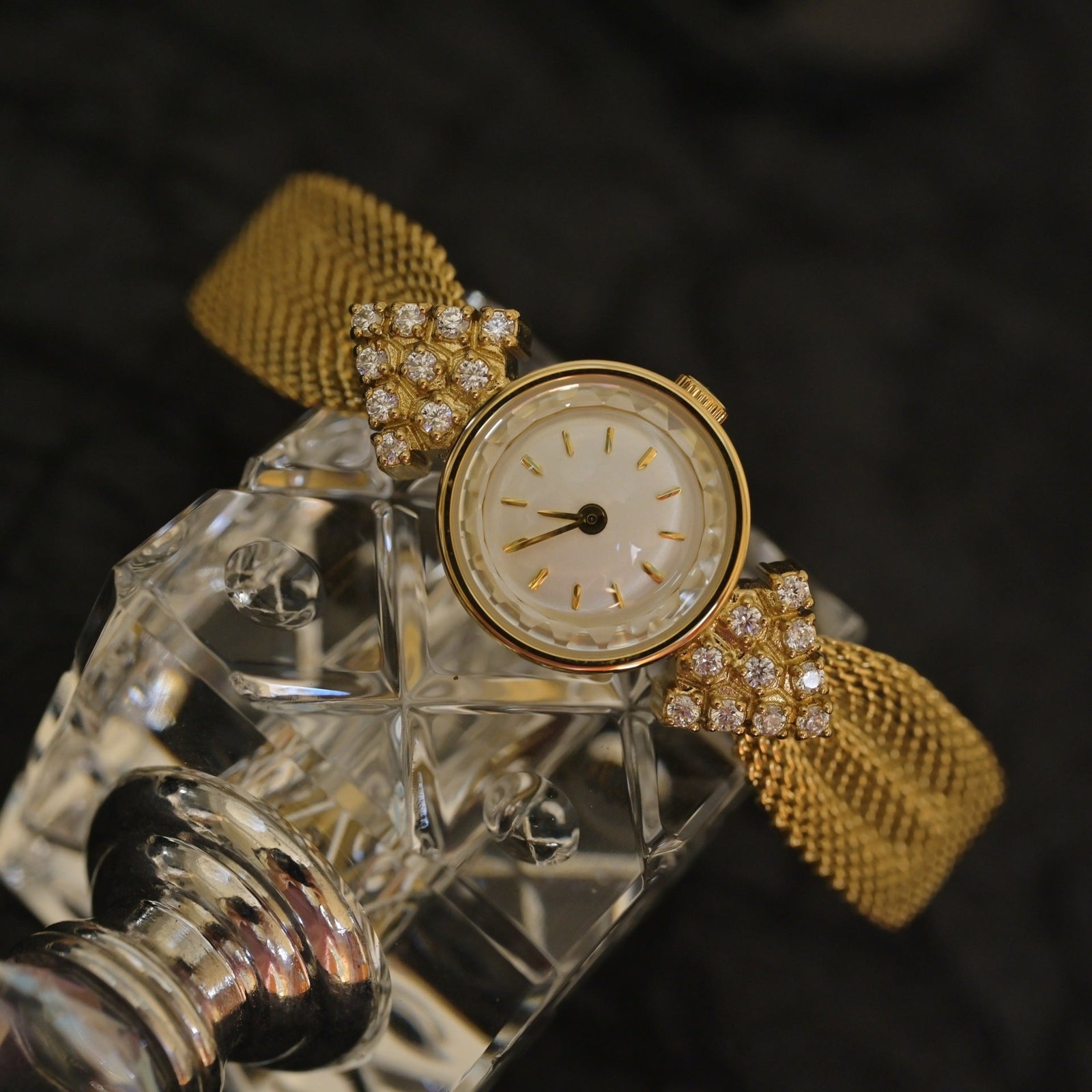 Jewelry Vintage Watches Kaleidoscope Diamond Quartz Women's Watch - الصورة 3