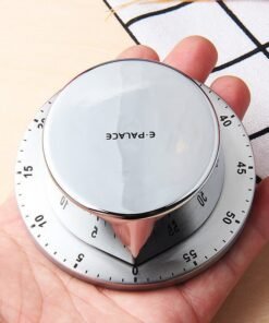 Kitchen Stainless Steel Mechanical Timer Alarm Clock Reminder