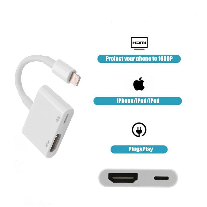 Lightning to HDMI HD Display With Same Screen Cable - الصورة 5