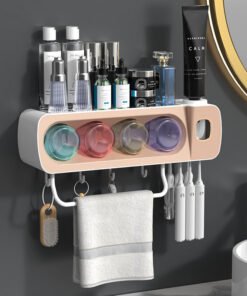 Multi-Functional Toothbrush Holder