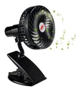 Mini Mute Clip Fan Rechargeable Silent 4 Blades Baby Stroller Fans Portable Air Cooling 3 Speeds Desk USB Fan with USB Output