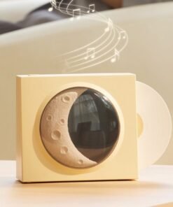 Moon Clock Bluetooth Speaker Vinyl Nostalgic Feelings High Volume Small Speaker