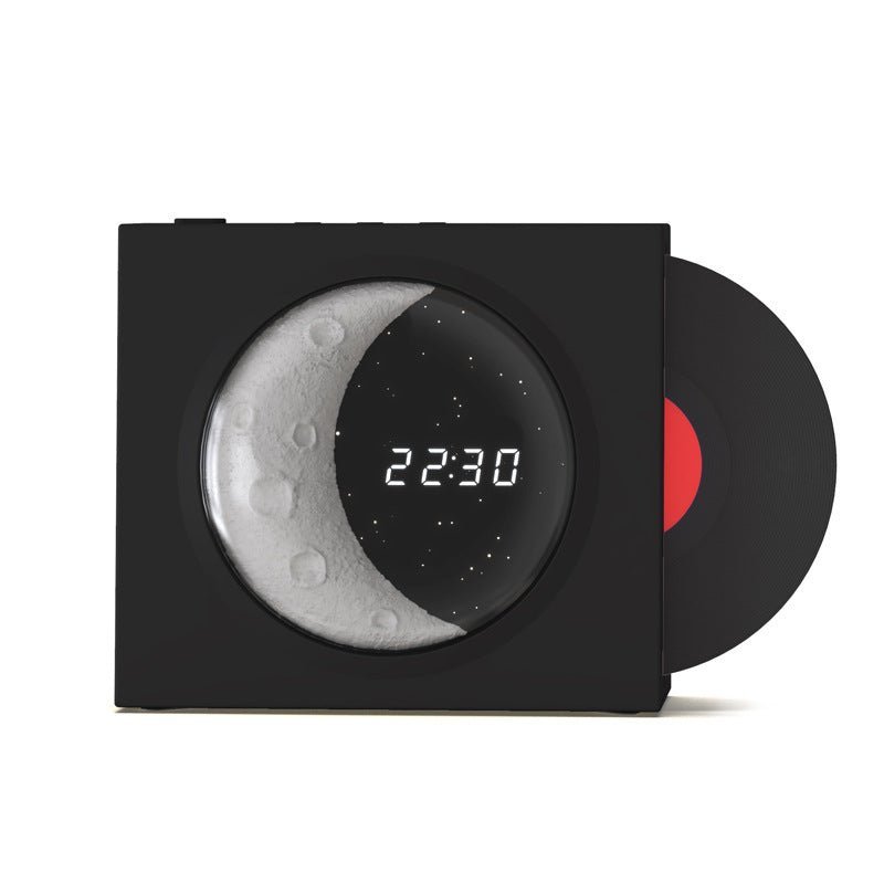Moon Clock Bluetooth Speaker Vinyl Nostalgic Feelings High Volume Small Speaker - الصورة 3