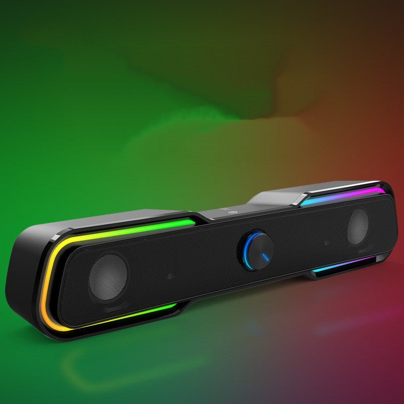 Multimedia Wired Rgb Luminous Subwoofer Computer Notebook Mobile Phone Audio Box - الصورة 3