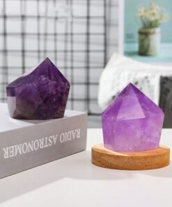 Natural Crystal Cake Tower Night Light