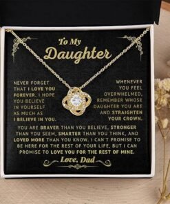 Necklace Gold Card Light Box