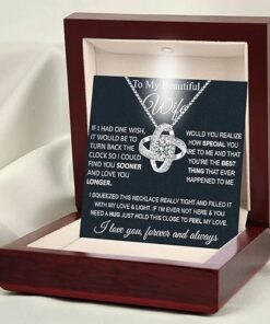 Necklace Silver Card Light Box