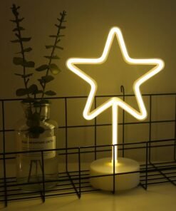 Neon Lights With Round Base