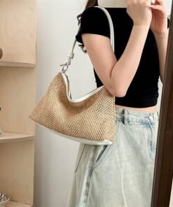 New Fashion Retro Straw Bag Versatile Large Capacity