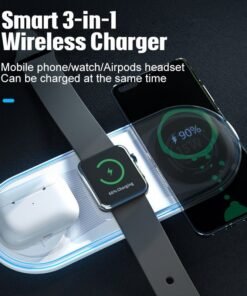 New Flat 3-in-1 Wireless Charger 15W Ambient Light