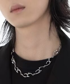 New Irregular Shaped Metal Necklace