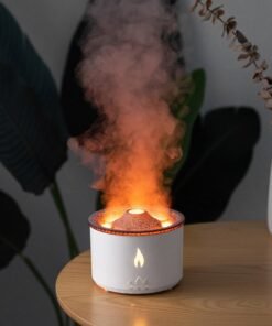 New Two-color Spray Ring Volcano Humidifier