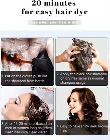 Organic Hair Dye Shampoo - الصورة 2