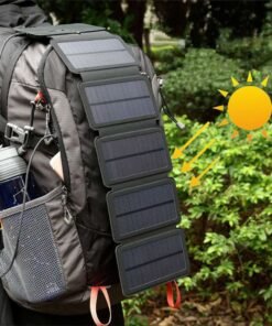 Outdoor Folding Solar Panel Charger Portable 5V 2.1A USB Output Devices Camp Hiking Backpack Travel Power Supply For Smartphones