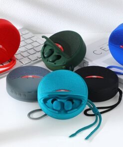 Outdoor Portable Headset Bluetooth Speaker Integrated Wireless 3D Stereo Subwoofer Music Speaker Support TF Card FM Radio