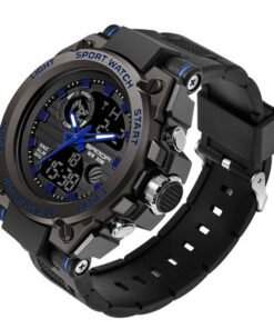 Outdoor Sports Dual Display Movement Multi-kinetic Energy Electronic Watch