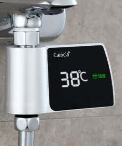 Plastic Visual Shower Faucet No Power Consumption Water Thermometer Bath