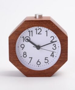 Polygon Beech Materia Clock Luminous Alarm Clock Student Antair Nightstand Hexagonal
