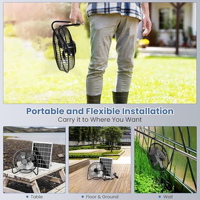 Portable Metal Floor Fan © - الصورة 4