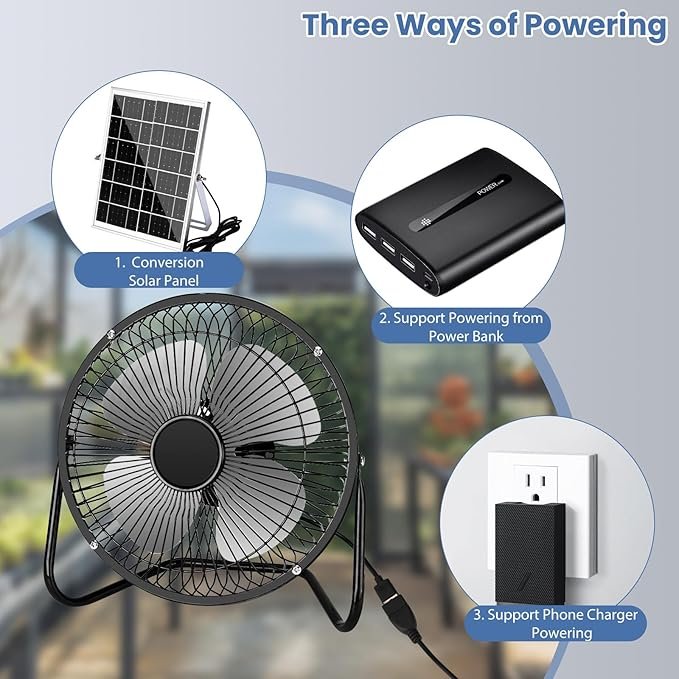 Portable Metal Floor Fan © - الصورة 2