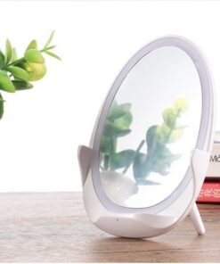 Portable Vertical With Fill Light Mirror Wireless Charger For Mobile Phone Bracket