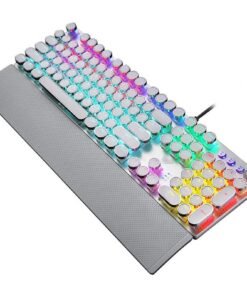 Punk Green Axis Notebook Computer Wired Gaming Keyboard